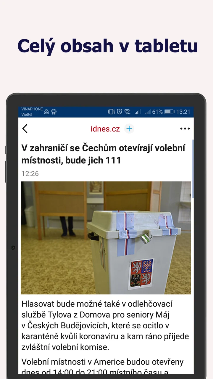 České Zprávy (Novinky) screenshot